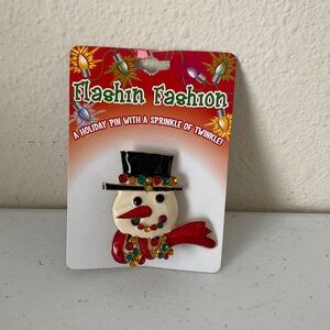 ‼️final must bundle‼️Flashin Fashion Snowman Holiday Pin